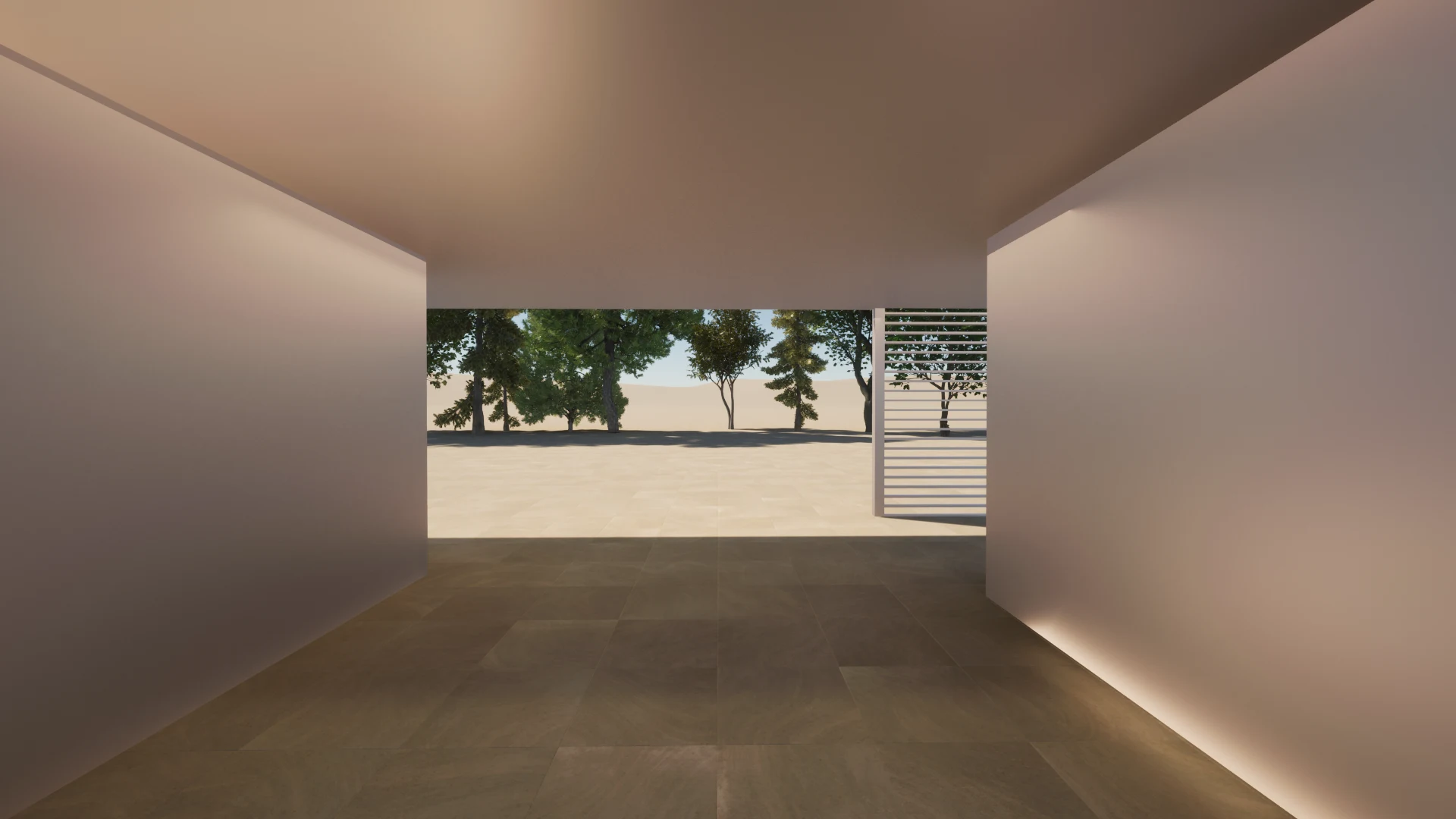 Interior corridor