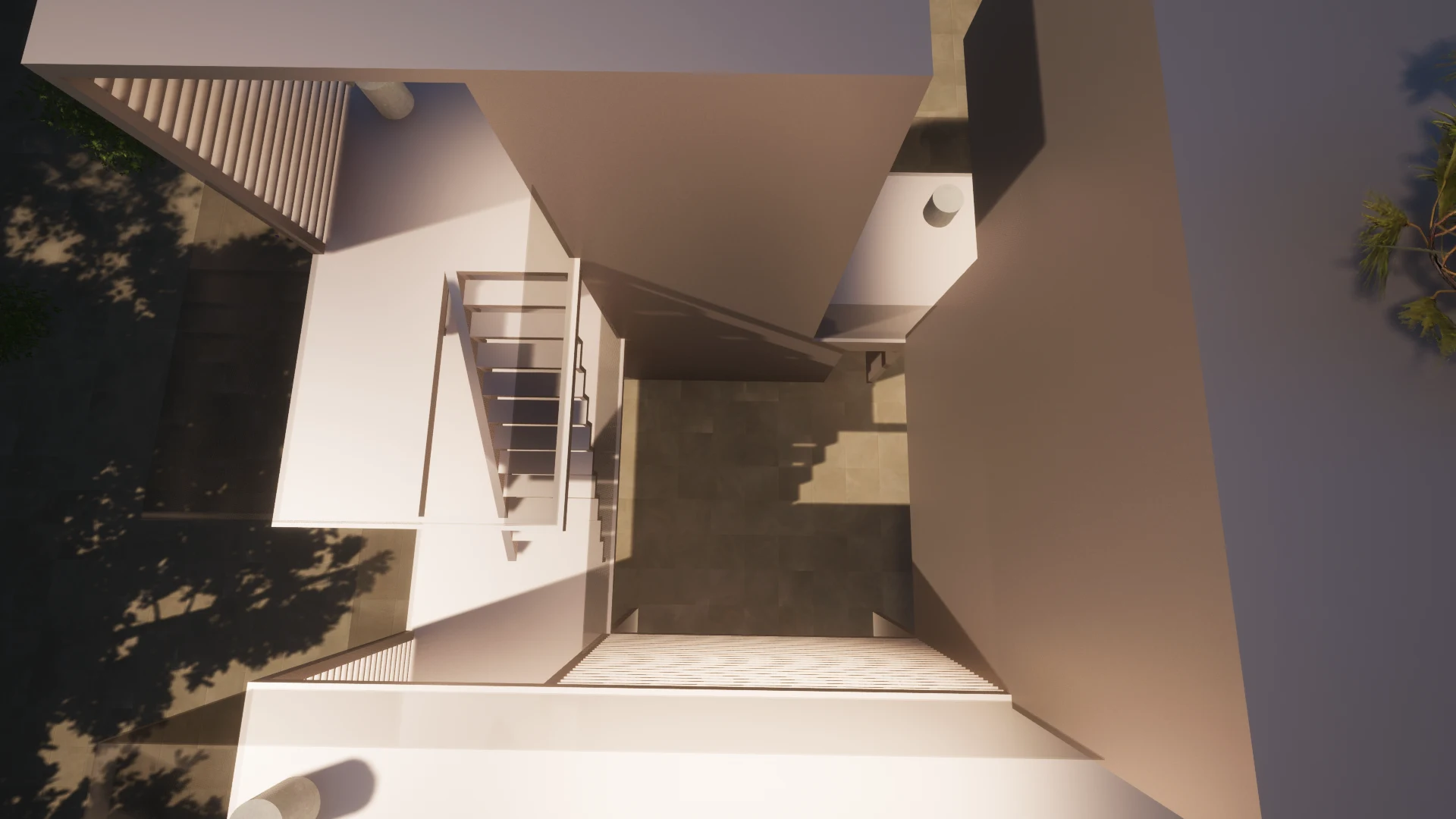 Staircase from above